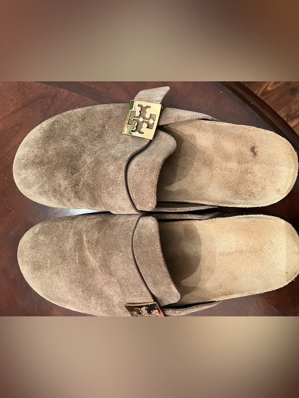 TORY BURCH Mellow Mule Suede Clogs Slip Ons - Picture 6 of 11